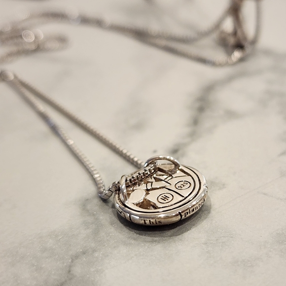 NWT JOHN HARDY Silver Bamboo Lava Pave Amethyst Round Circle Pendant Necklace - Picture 6 of 12